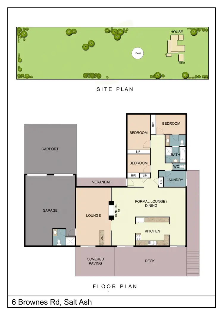 Floorplan of Homely rural property listing, 16 Brownes Road, Salt Ash NSW 2318