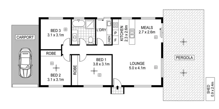 Floorplan of Homely house listing, 16 A Crown Crescent, Paralowie SA 5108