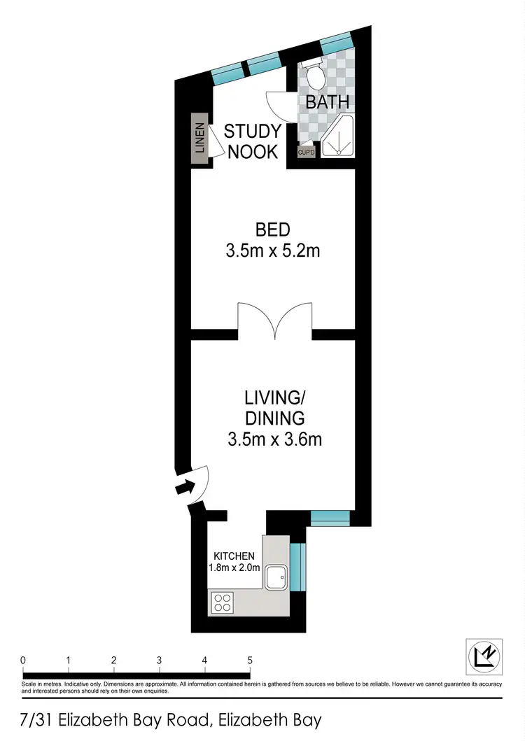 Floorplan of Homely apartment listing, 7/31 Elizabeth Bay Road, Elizabeth Bay NSW 2011
