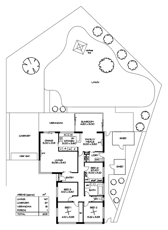 Floorplan of Homely house listing, 8 Roycroft Avenue, Gulfview Heights SA 5096
