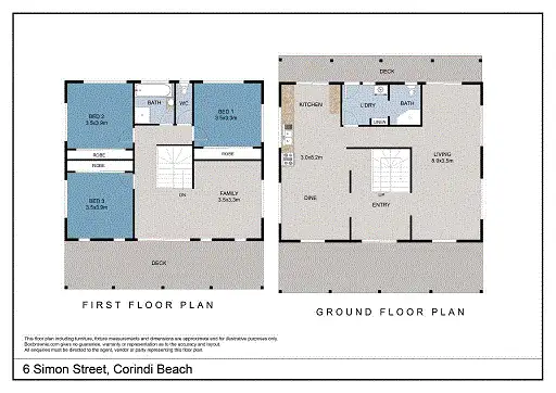 Floorplan of Homely house listing, 6 Simon Street, Corindi Beach NSW 2456