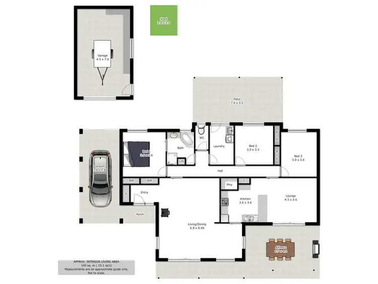Floorplan of Homely house listing, 6 Norm Court, Wodonga VIC 3690