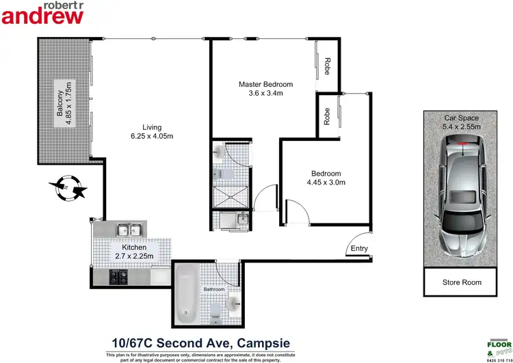 Floorplan of Homely apartment listing, 10/67C Second Avenue, Campsie NSW 2194