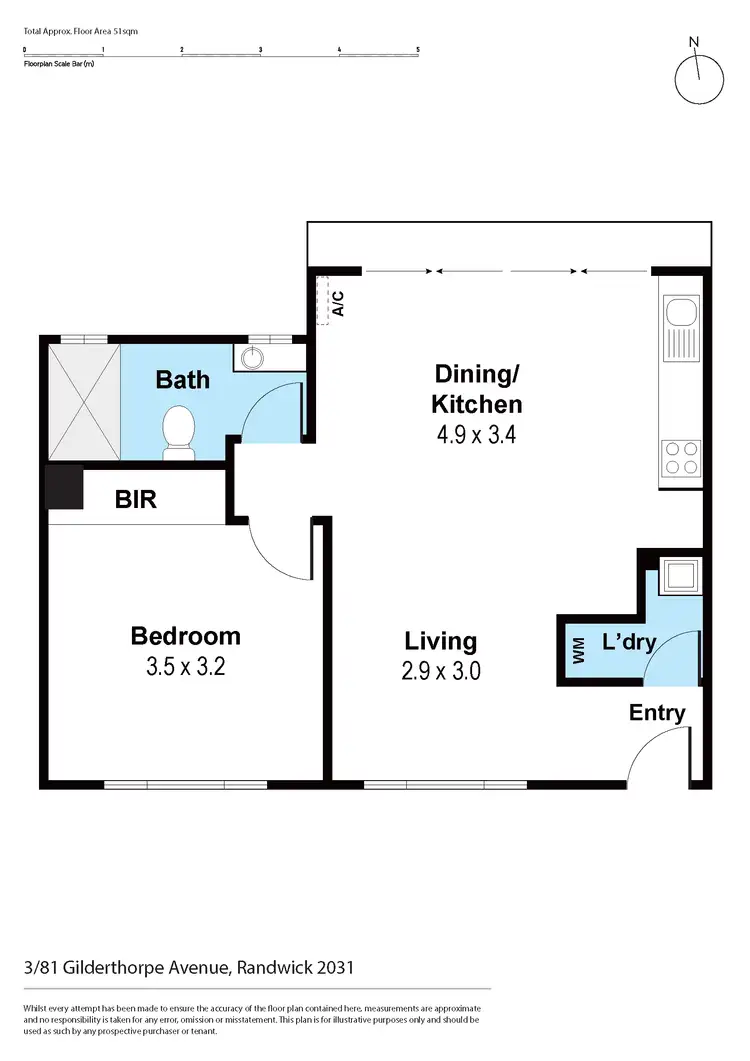 Floorplan of Homely apartment listing, 3/81 Gilderthorpe Avenue, Randwick NSW 2031