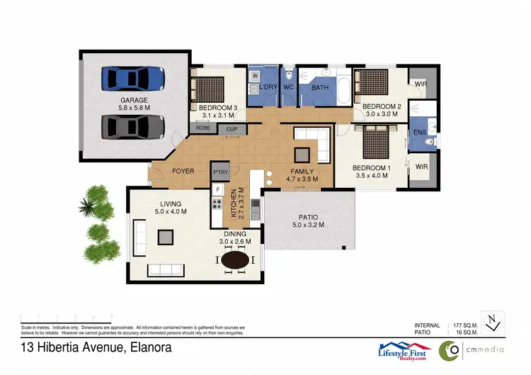 Floorplan of Homely house listing, 13 Hibertia Avenue, Elanora QLD 4221