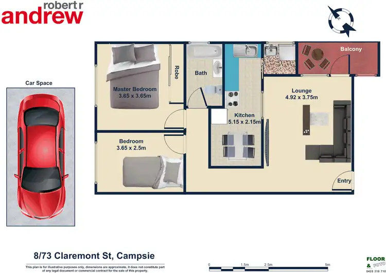 Floorplan of Homely apartment listing, 8/73 Claremont Street, Campsie NSW 2194