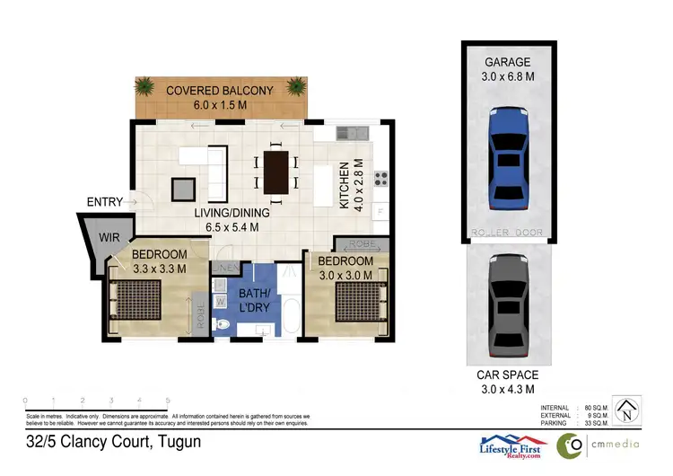 Floorplan of Homely unit listing, 32/5 Clancy Court, Tugun QLD 4224