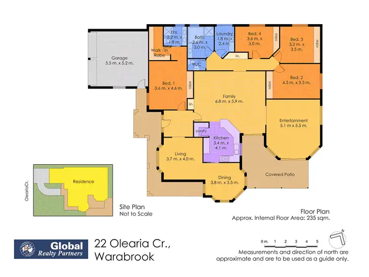 Floorplan of Homely house listing, 22 Olearia Cres, Warabrook NSW 2304