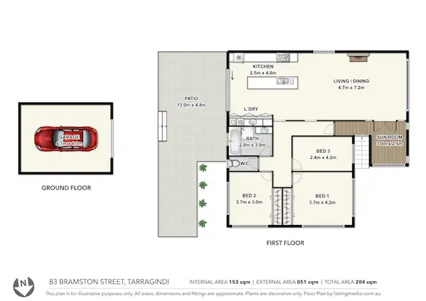 Floorplan of Homely house listing, 83 Bramston St, Tarragindi QLD 4121