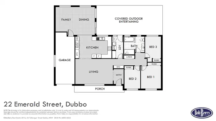 Floorplan of Homely house listing, 22 Emerald  St, Dubbo NSW 2830