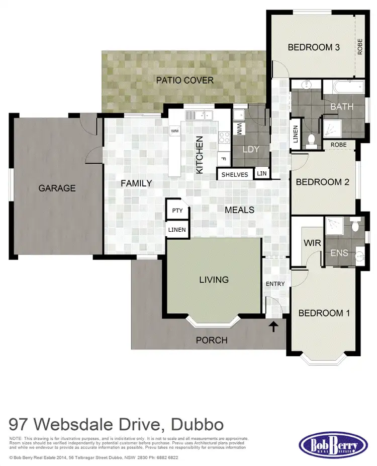 Floorplan of Homely house listing, 97 Websdale Dr, Dubbo NSW 2830