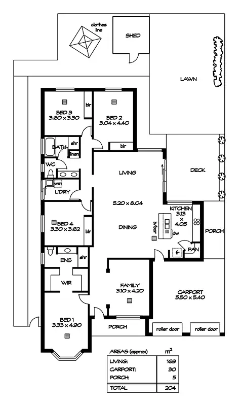Floorplan of Homely house listing, 1 Manilla Street, Munno Para West SA 5115