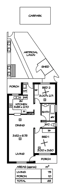 Floorplan of Homely unit listing, 14/40 Byron Avenue, Clovelly Park SA 5042