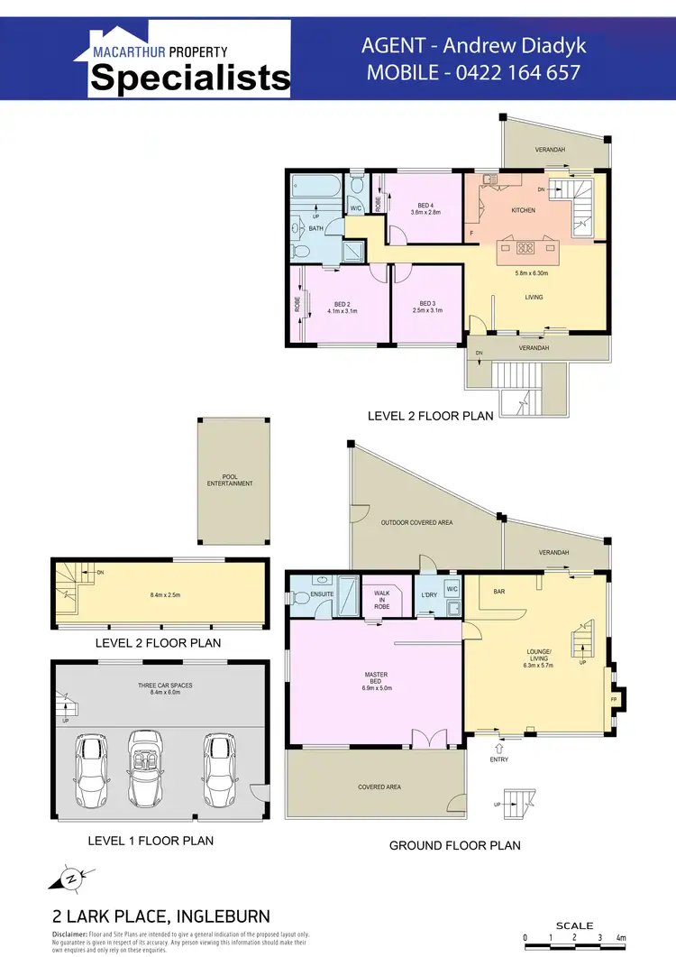 Floorplan of Homely house listing, 2 Lark Place, Ingleburn NSW 2565