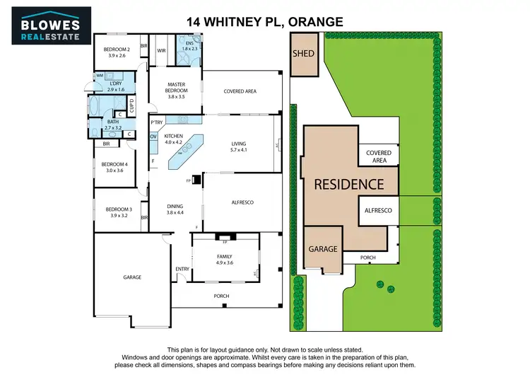 Floorplan of Homely house listing, 14 Whitney Place, Orange NSW 2800