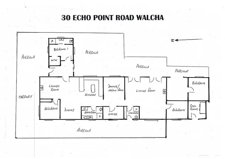 Floorplan of Homely rural property listing, 30 Echo Point Road, Walcha NSW 2354