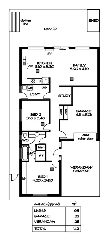 Floorplan of Homely house listing, 70 Marmion Avenue, Blair Athol SA 5084