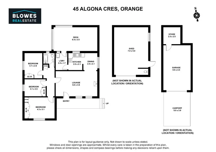 Floorplan of Homely house listing, 45 Algona Crescent, Orange NSW 2800