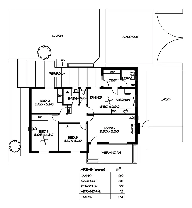 Floorplan of Homely house listing, 12 Main Parade, Clearview SA 5085