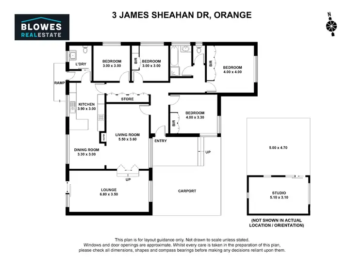 Floorplan of Homely house listing, 3 James Sheahan Drive, Orange NSW 2800