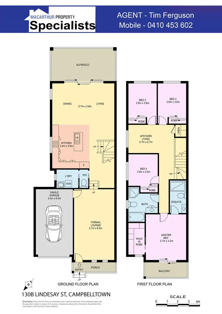 Floorplan of Homely terrace listing, 130B Lindesay Street, Campbelltown NSW 2560
