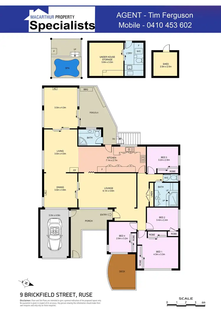 Floorplan of Homely house listing, 9 Brickfield Street, Ruse NSW 2560