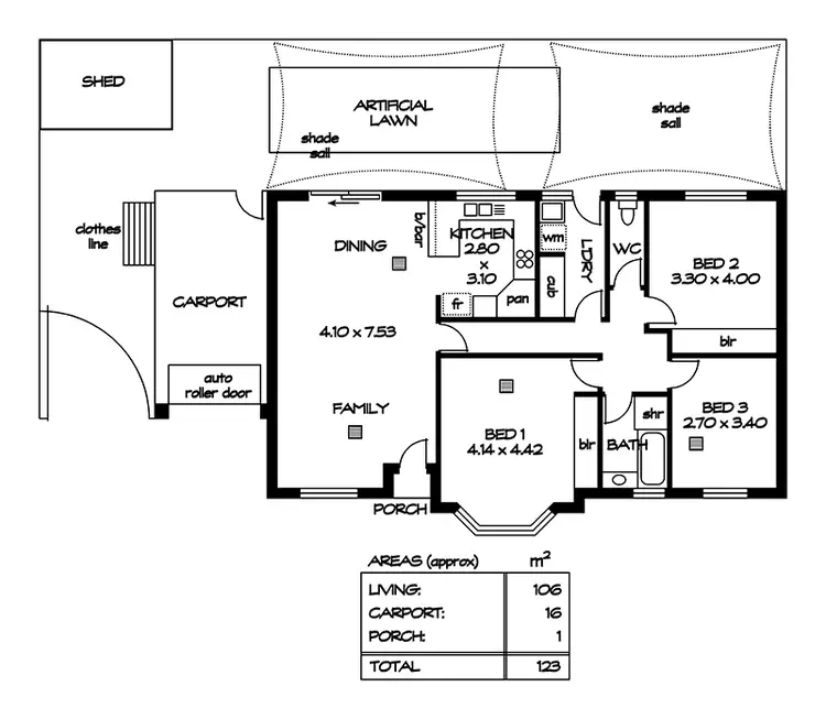 Floorplan of Homely house listing, 69 Ivey Street, Ottoway SA 5013
