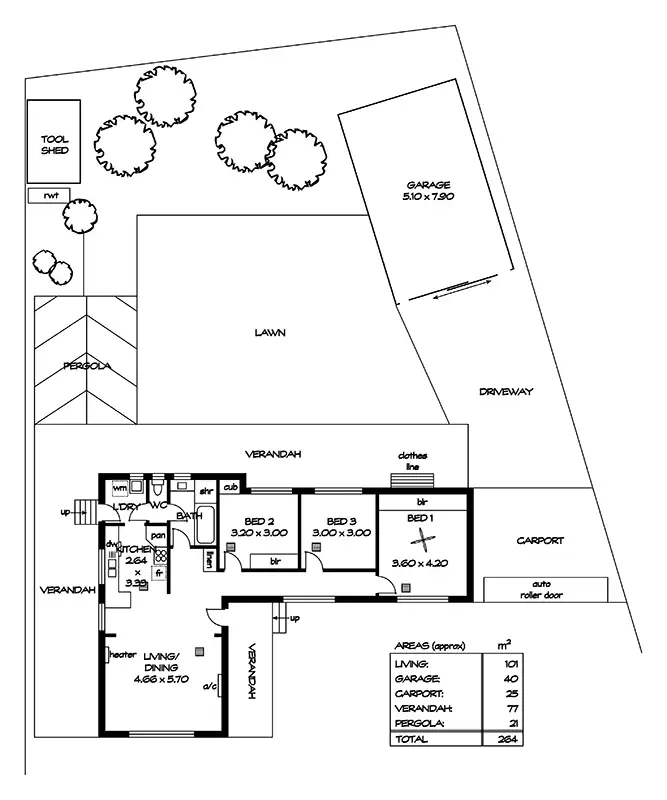 Floorplan of Homely house listing, 6 Pankala Road, Para Hills SA 5096