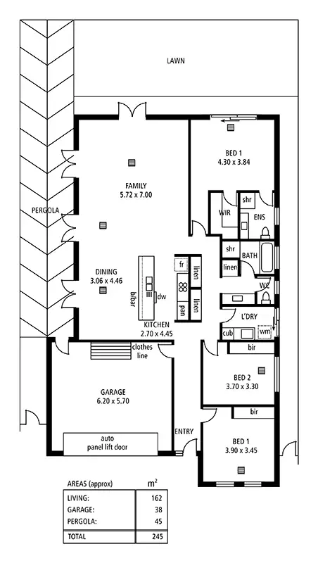 Floorplan of Homely house listing, 50 Meadowbank Terrace, Northgate SA 5085
