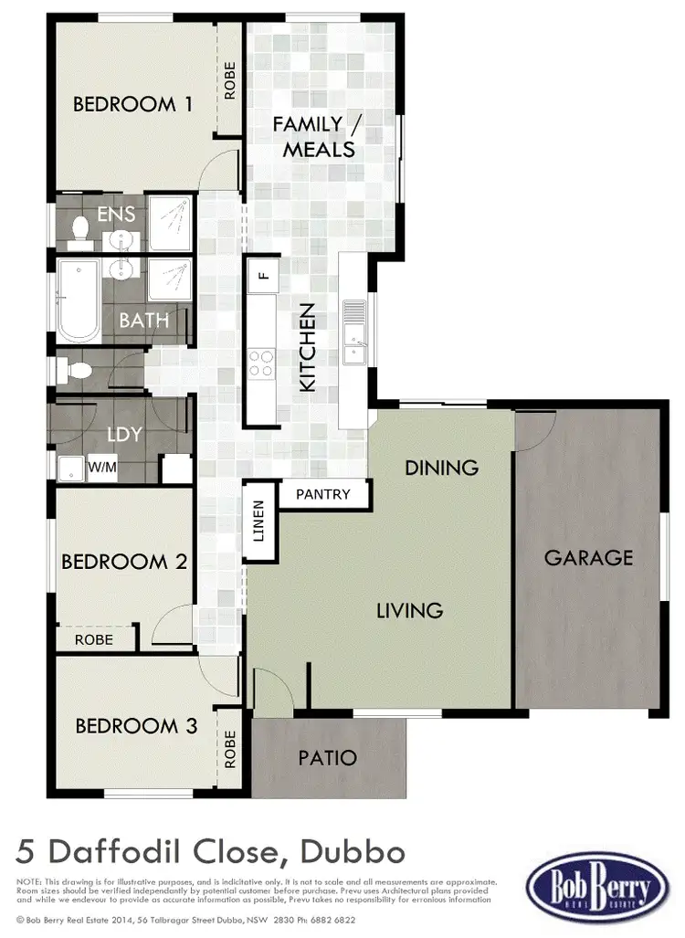 Floorplan of Homely house listing, 5 Daffodil Ct, Dubbo NSW 2830