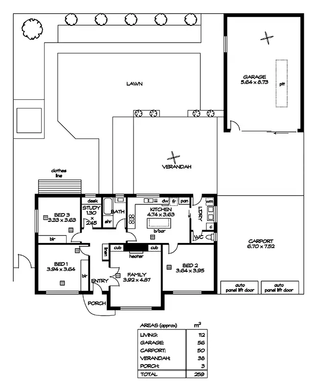 Floorplan of Homely house listing, 54 Howard Street, Nailsworth SA 5083