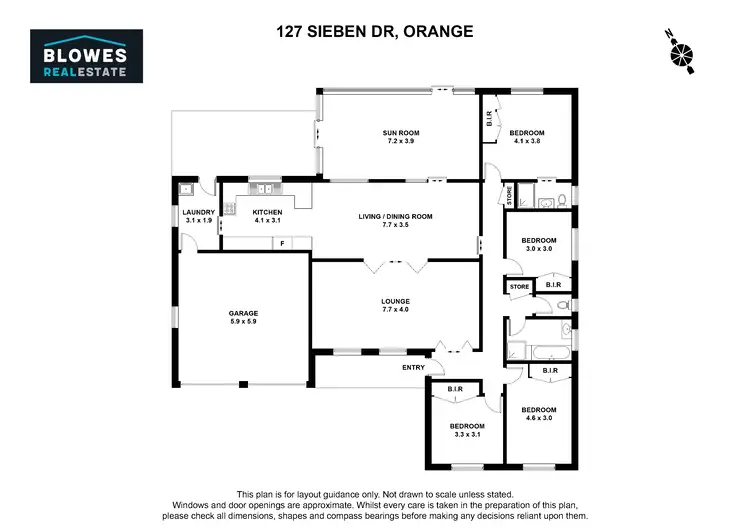Floorplan of Homely house listing, 127 Sieben Drive, Orange NSW 2800