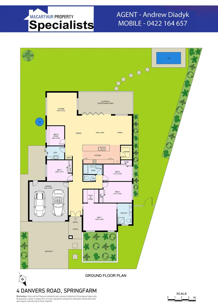 Floorplan of Homely house listing, 4 Danvers Road, Spring Farm NSW 2570