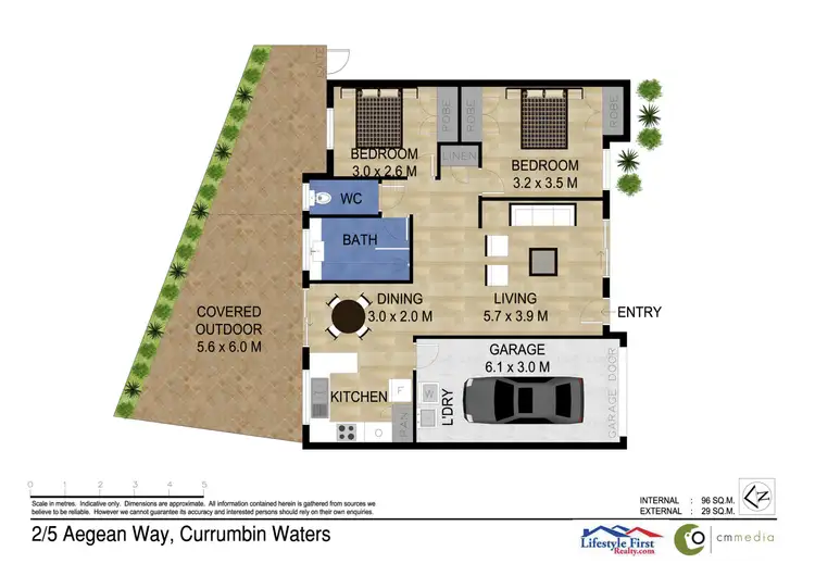 Floorplan of Homely villa listing, 2/5 Aegean Way, Currumbin Waters QLD 4223