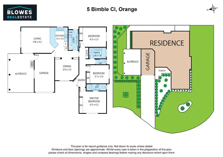 Floorplan of Homely house listing, 5 Bimble Close, Orange NSW 2800
