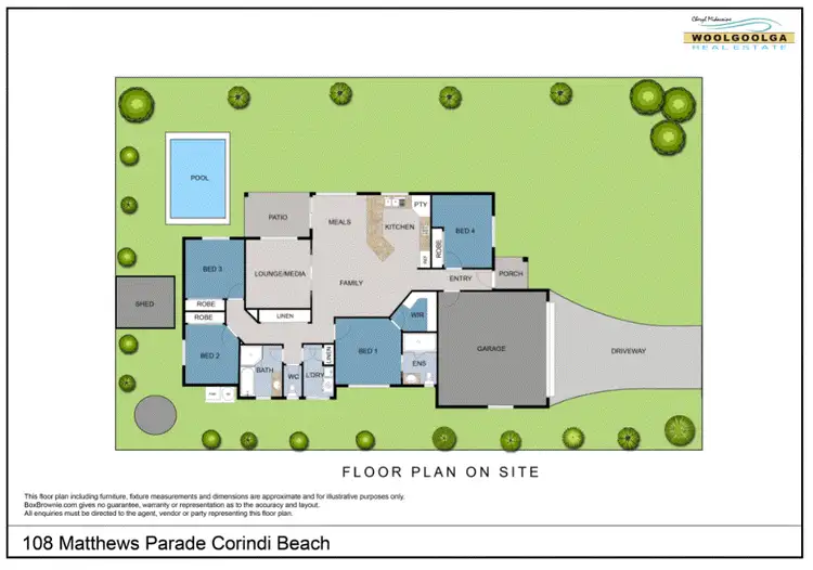 Floorplan of Homely house listing, 108 Matthews Parade, Corindi Beach NSW 2456