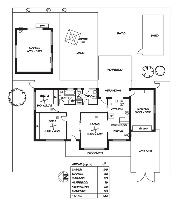 Floorplan of Homely house listing, 8 Pape Crescent, Netley SA 5037