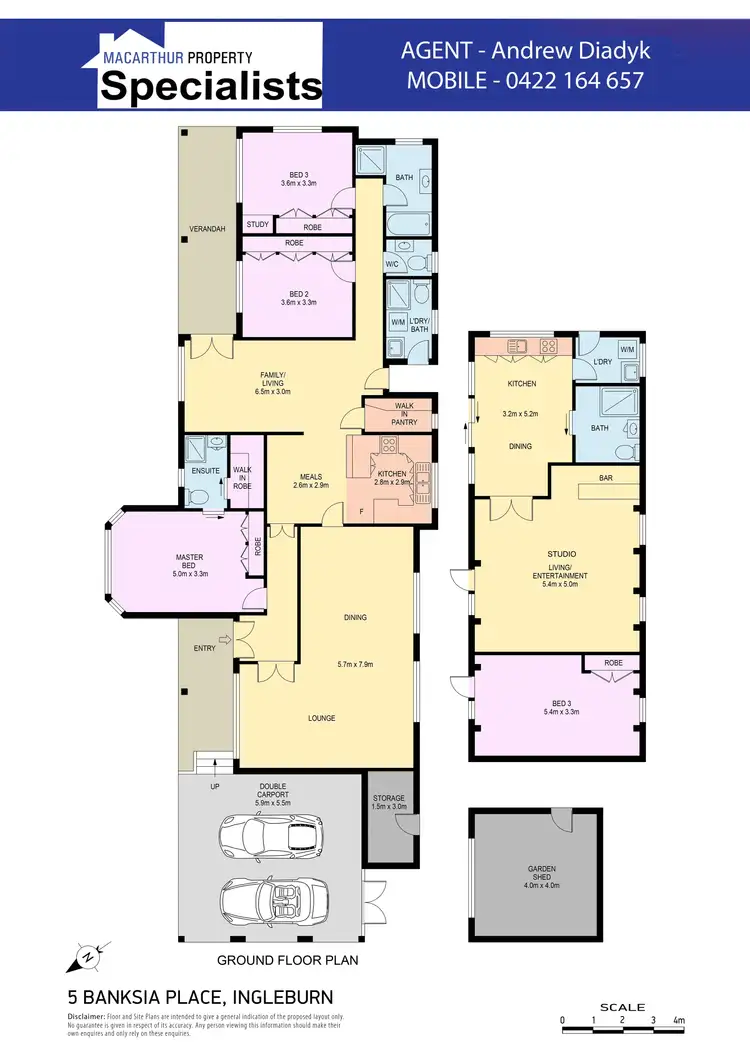 Floorplan of Homely house listing, 5 Banksia Place, Ingleburn NSW 2565