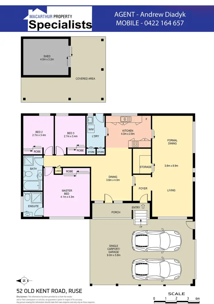 Floorplan of Homely house listing, 52 Old Kent Road, Ruse NSW 2560