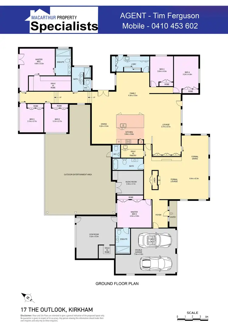 Floorplan of Homely house listing, 17 The Outlook, Kirkham NSW 2570