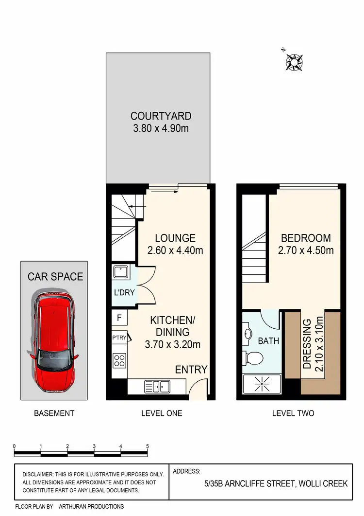 Floorplan of Homely apartment listing, B105/35 Arncliffe St, Wolli Creek NSW 2205