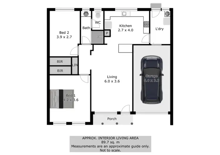 Floorplan of Homely unit listing, 2/488 Kaitlers Road, Lavington NSW 2641