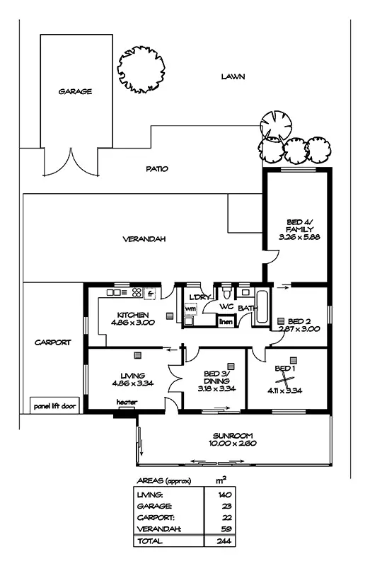 Floorplan of Homely house listing, 69 Alabama Avenue, Prospect SA 5082