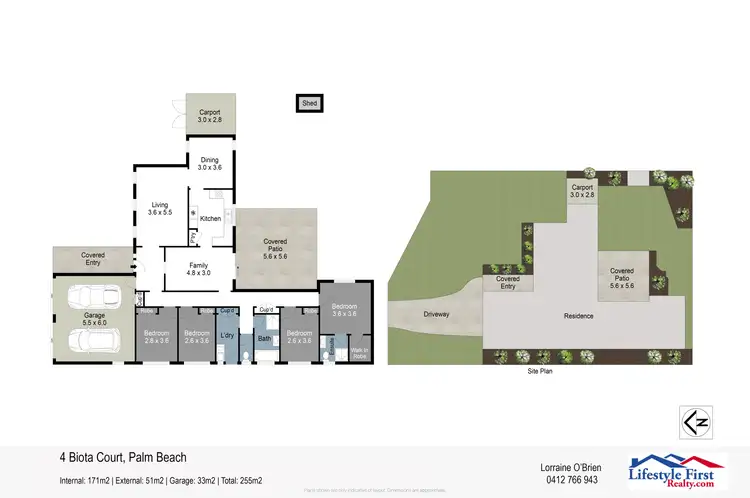 Floorplan of Homely house listing, 4 Biota Court, Palm Beach QLD 4221