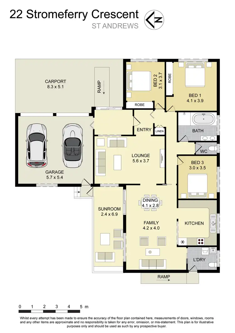 Floorplan of Homely house listing, 22 Stromeferry Crescent, St Andrews NSW 2566