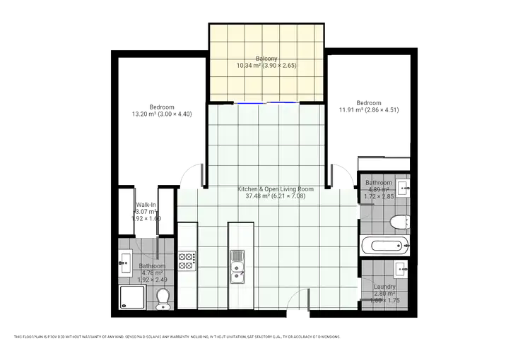 Floorplan of Homely apartment listing, 13/99-103 Clapham Road, Sefton NSW 2162