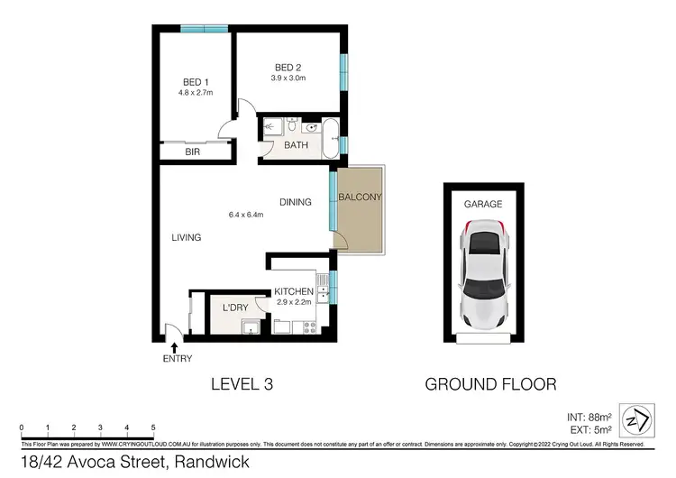 Floorplan of Homely apartment listing, 18/42 Avoca Street, Randwick NSW 2031