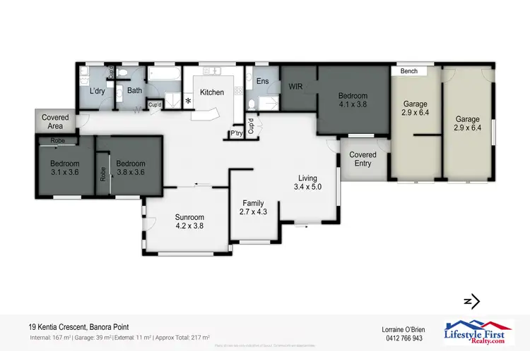 Floorplan of Homely house listing, 19 Kentia Crescent, Banora Point NSW 2486