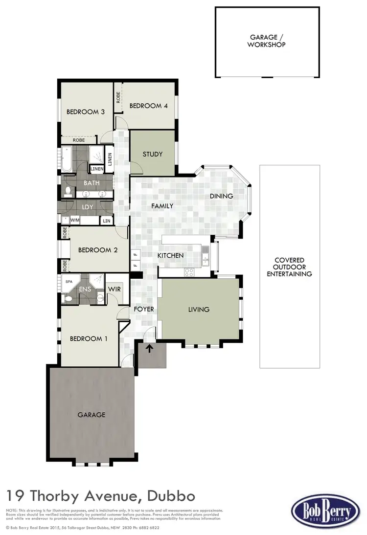 Floorplan of Homely house listing, 19 Thorby Ave, Dubbo NSW 2830
