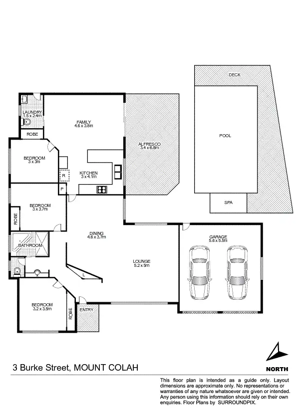 Floorplan of Homely house listing, 3 Burke  Pl, Mount Colah NSW 2079